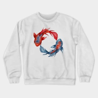 Yin Yang Koi Fish Crewneck Sweatshirt